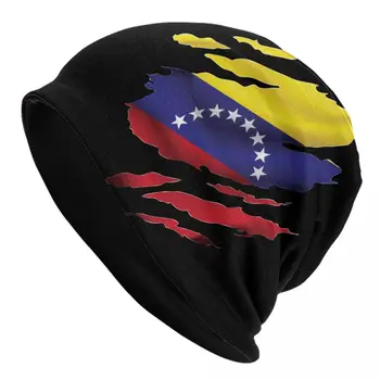 Venezuela a Rupt Steagul Capace Venezuelean Goth Toamna Iarna în aer liber Chelioși Căciuli, Pălării de Vară Cald cu Dublă utilizare Capota Pălării