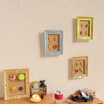 1:12 Casă De Păpuși În Miniatură Patiserie Agățat De Perete Pictura Biscuit Pictură Murală Imagine Mobilier, Decor Acasă Păpușă Jucărie Casa De Acces