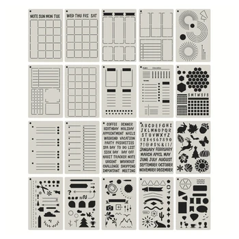 20BUC Planificator Șabloane DIY Template-uri de Desen pentru DIY Notebook Album Dropship