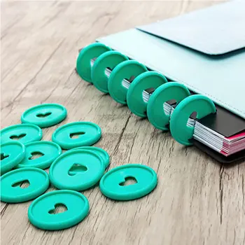 1buc 24MM DIY Obligatoriu Dics Ciuperci Liant Inel Notepad Plastic volante Disc din Plastic Cataramă de Hârtie Clip Liant Inel