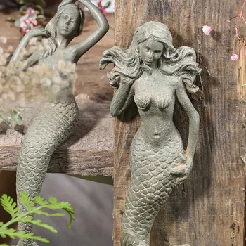 1 BUC Halloween Sirenele Sculptură Și Figurine de Rasina Statuie Acasă Agatat Ornament Accesorii în aer liber, Grădină Ghiveci Decor