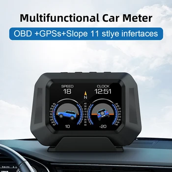 Masina Senzor de Nivel HUD Accesorii Auto Gradient GPS P21 4x4 Inclinometer Timp Real Vehicul Off-road Sistem de Vitezometru