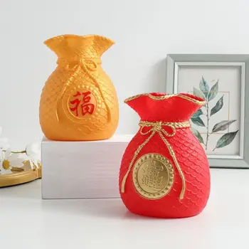 Stil Chinezesc Binecuvântat Sac Ghiveci De Flori Vaza Sac De Bani Forma Avere A Face Vaza De Flori De Anul Nou Festivalul De Primăvară Decor