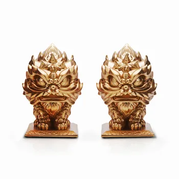 Aur Regele Leu Sculptura Cameră De Ceai Leu Ornament Acasă Decorare Birou Magazin De Decor Decor Decor De Masă, Cadou Cool