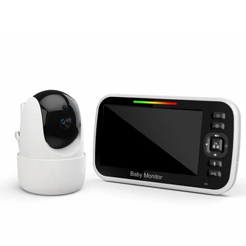 5 Inch PTZ Video Baby Monitor Digital Cu Camera de Supraveghere Auto Viziune de Noapte Două sensuri Interfon baby-sitter UE Plug