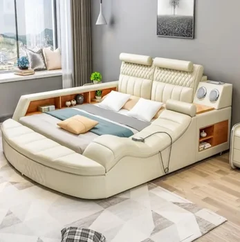 Set de pat moderne pentru fete dormitor mobilier dormitor ieftin canapea de dormit de dormit moale castelul tratament multifunctional sofa