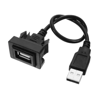 Pentru Toyota Auto USB 2.0 Extensie de Plumb Cablu Auto de Bord Flush Mount Interfață Adaptor Cablu