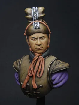 1/10 vechi Ofițer Qin soldat BUST Rășină figura truse Model in Miniatura soldat Neasamblate Nevopsite