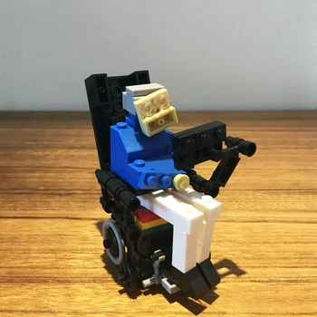 120+buc MOC Set DIY om de Știință Stephen Hawking Caracter Colectare Creative Model Educațional Blocuri Jucarii Cărămizi Sac