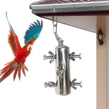 Colivie Jucării din Oțel Inoxidabil Leagăn Cușcă Jucărie Cu Clopot din Oțel Inoxidabil pasăre în Picioare Jucărie Pentru Papagali Papagali Papagali