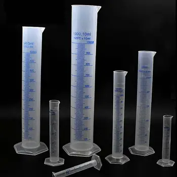 10/25/50/100/250 ml Cilindru gradat Test de Laborator Absolvit Lichid Proces Tub Borcan Toolchemistry