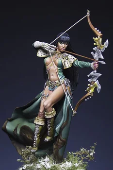 Rasina Figura 1/24 vechi femeie războinic Model de suport Unassambled Nevopsite Figura Kit de Construcție
