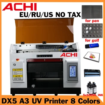 A3 DX5 Imprimanta UV R1390 Imprimanta UV pentru Cilindrul 5*500ML de Cerneala pentru T-shirt Sticla Sticla Metal Lemn de imprimare UE Stoc