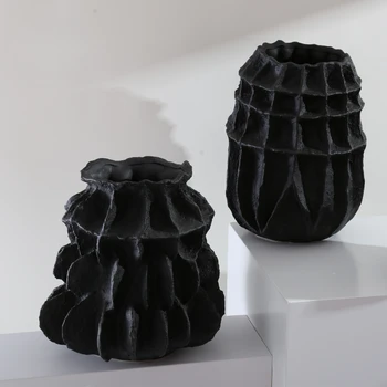 Forma Personalizat Alb Negru, Moderne De Nunta De Portelan Ceramica Vaza De Flori Pentru Decor Acasă