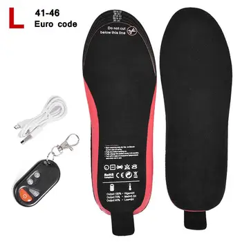USB Electrice Incalzite Tălpi de Pantofi Cu Telecomanda Cu 3 trepte de Încălzire Cald Șosete Pad Mat Baterie 1900Mah Tălpi interioare de Încălzire